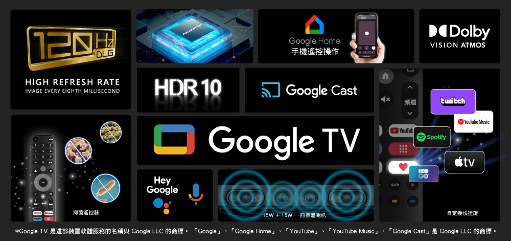 HERAN 禾聯 50型4K GoogleTV 杜比AI智慧