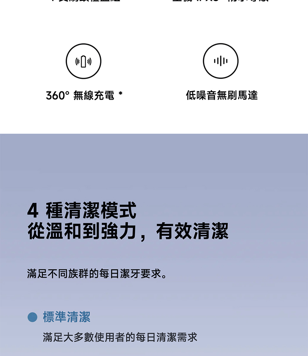 滿足大多數使用者的每日清潔需求