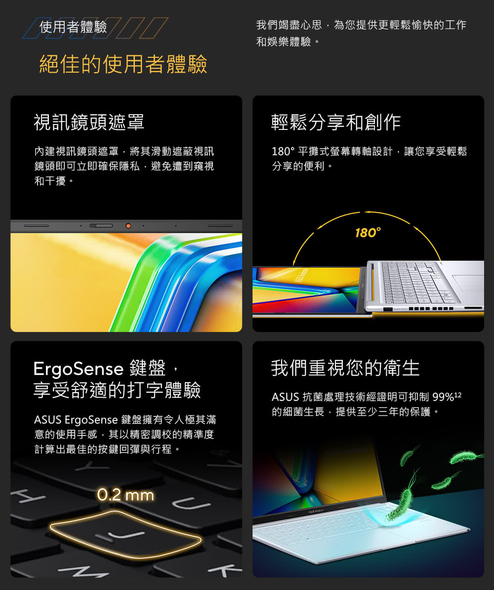 ASUS ErgoSense 鍵盤擁有令人極其滿