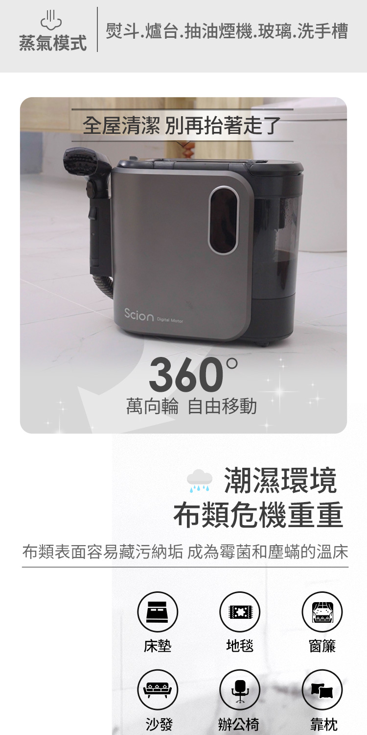 布類表面容易藏污納垢 成為霉菌和塵蟎的溫床