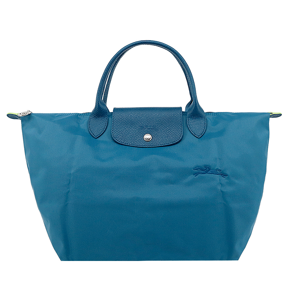 LONGCHAMP LE PLIAGE GREEN系列刺繡短