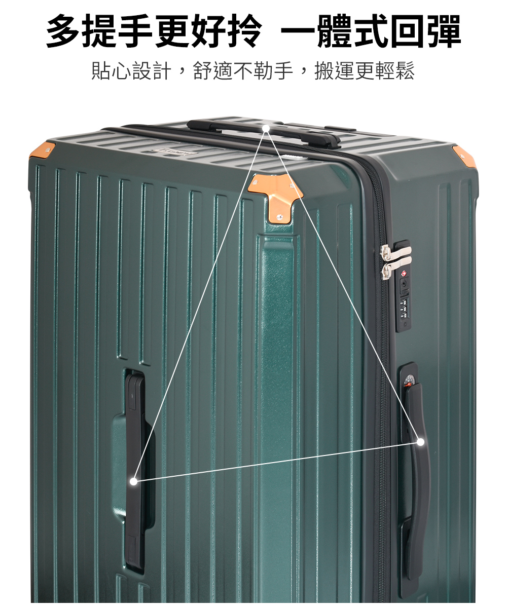 多提手更好拎 一體式回彈 貼心設計,舒適不勒手,搬運更輕鬆 