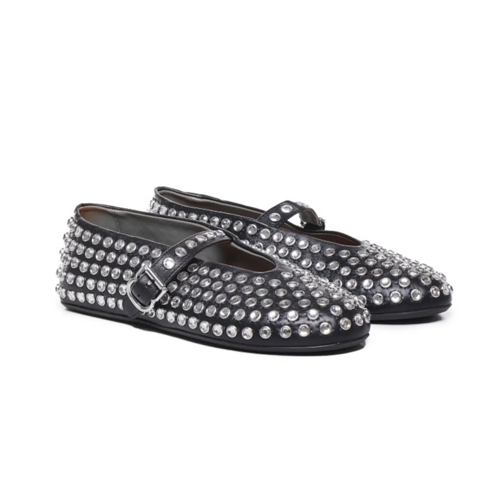 ALAIA Strass Ballet Flat 水鑽 羊皮