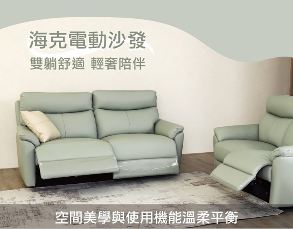 TAHAN casa 大漢家具 海克兩人電動沙發(含艾伯多功