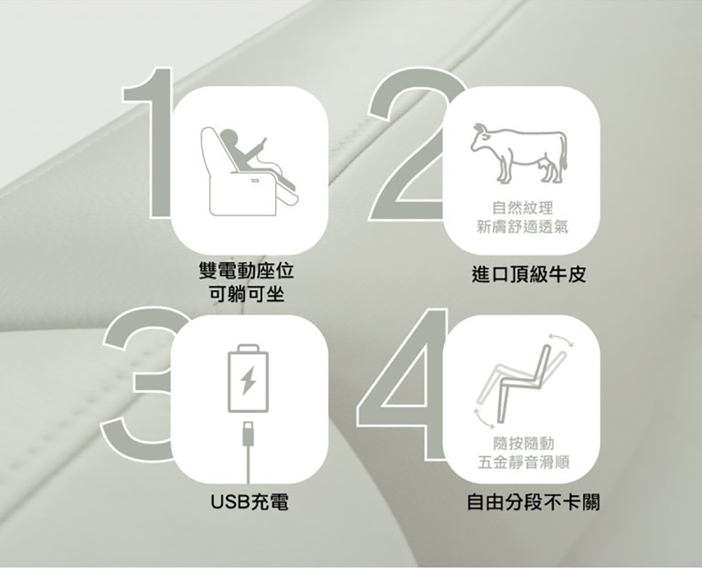 TAHAN casa 大漢家具 海克兩人電動沙發(含艾伯多功