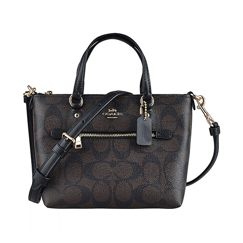 COACH COACH Gallery奔馬LOGO拉鍊手提P