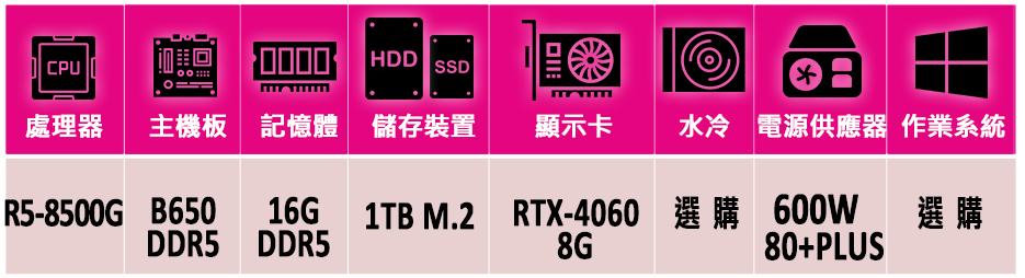 微星平台 R5六核 RTX 4060 2X{平山駒II}AM