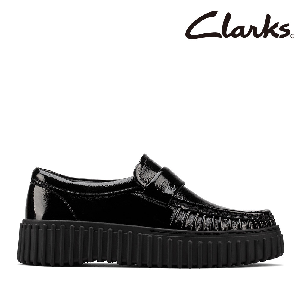 Clarks 女鞋 Torhill Mocc 羅紋厚底餅乾莫