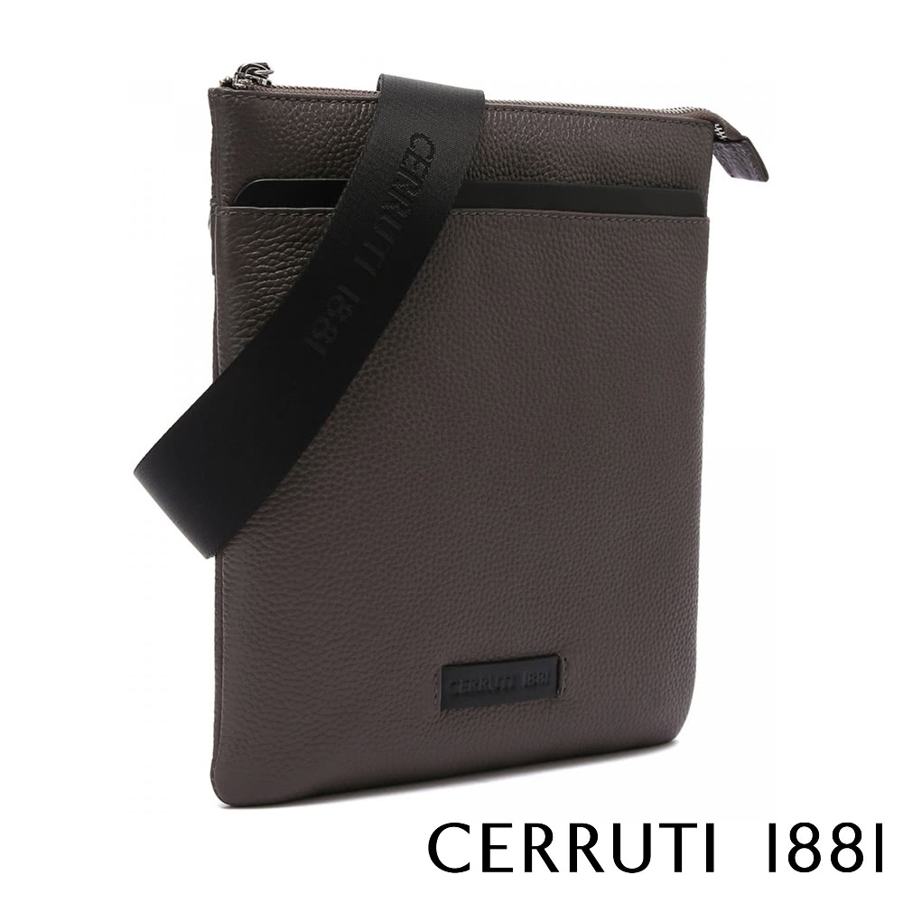 Cerruti 1881 限量2折 義大利頂級小牛皮肩背包側