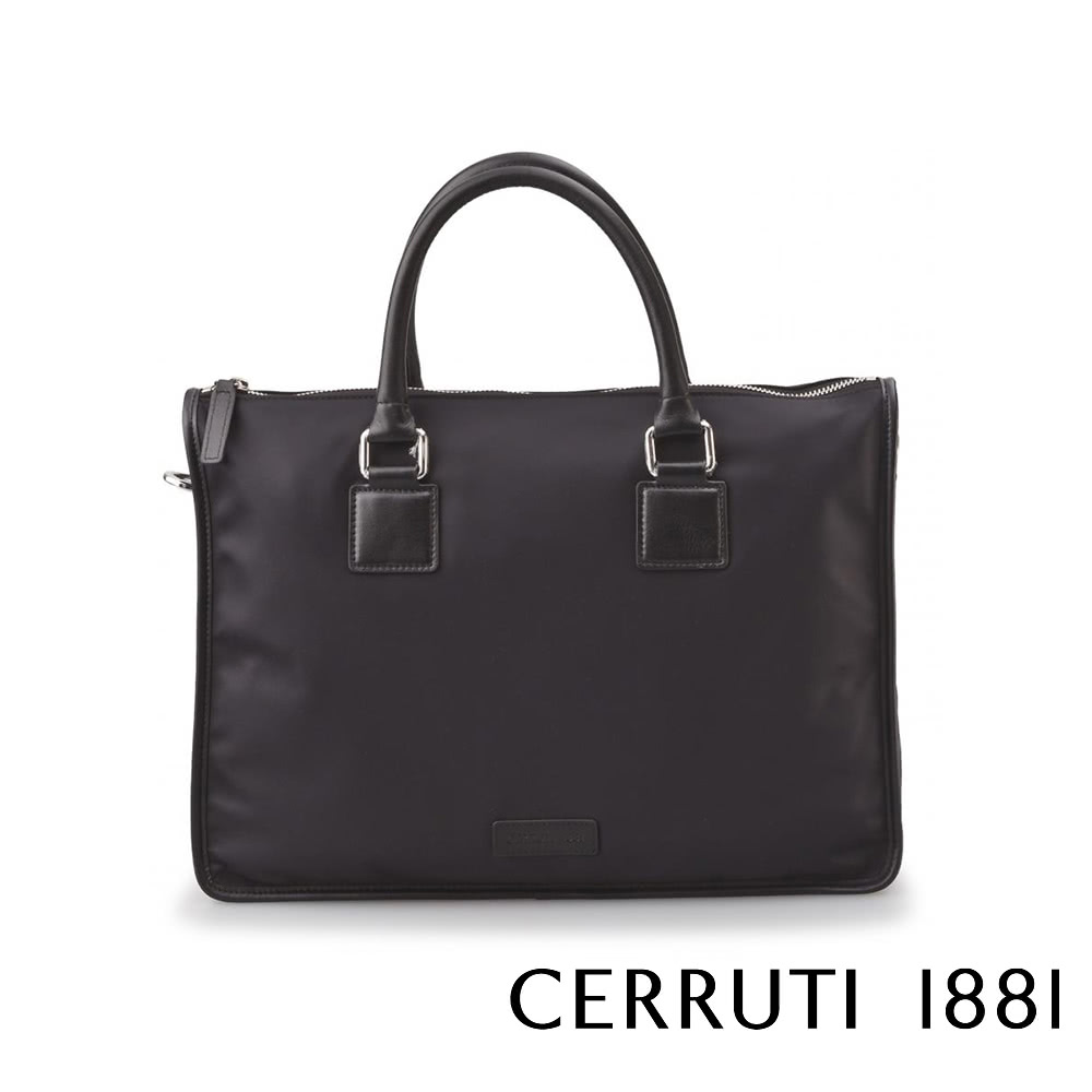 Cerruti 1881 義大利頂級公事包肩背包(黑色 CE