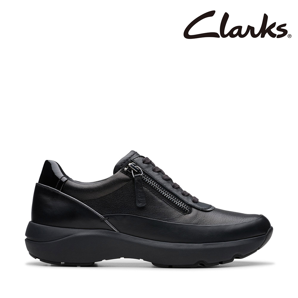 Clarks 女鞋 Tivoli Zip 微尖頭側拉鏈輕盈休