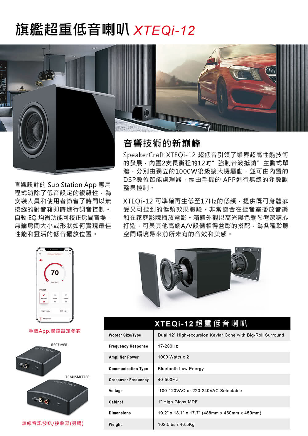 SpeakerCraft XTEQi-12 - 詳情1