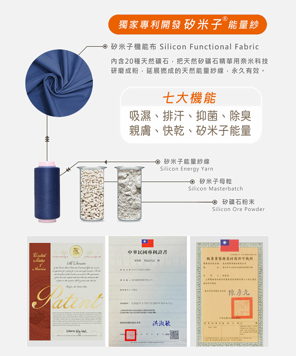 矽米子機能布 Silicon Functional Fabric