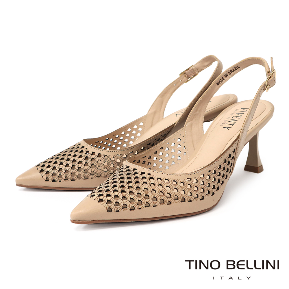 TINO BELLINI 貝里尼 雕花細跟涼鞋FS2V002