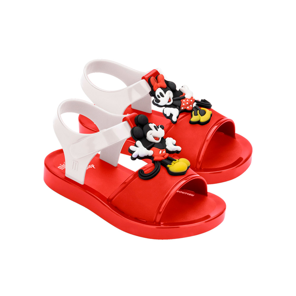 Melissa 米奇米妮造型涼鞋-幼童(紅色)優惠推薦