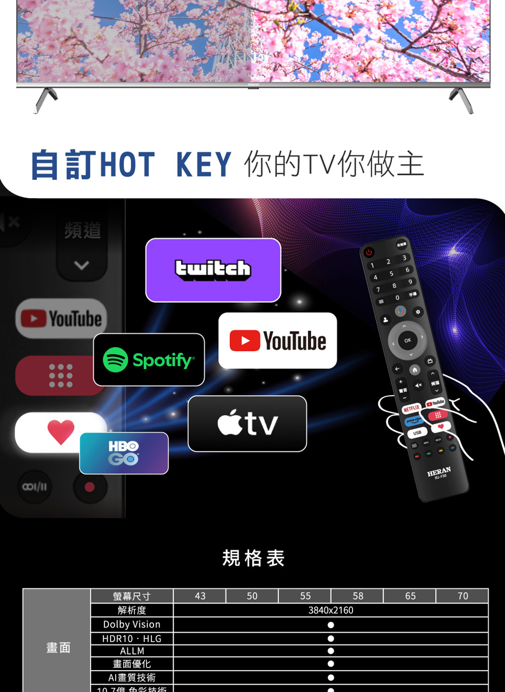 HERAN禾聯 43HUX-F1 - 詳情11