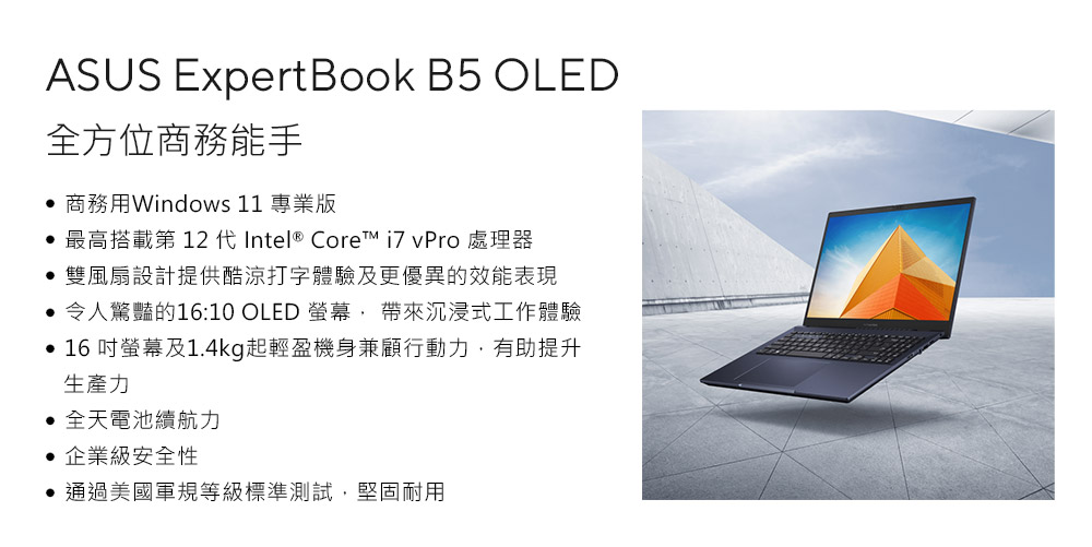 ASUS 華碩 16吋i5獨顯A350M商用筆電(B5602