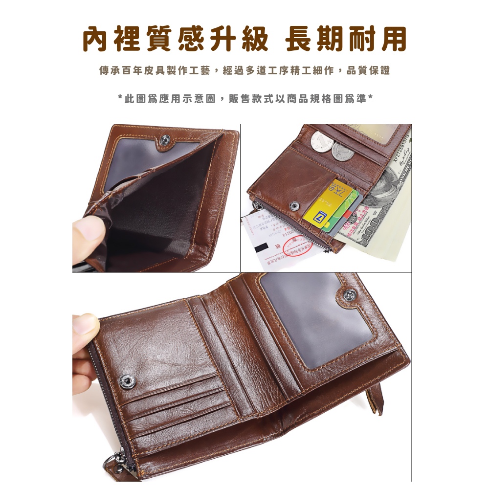 內裡質感升級 長期耐用 傳承百年皮具製作工藝,經過多道工序精工細作,品質保證 此圖爲應用示意圖,販售款式以商品規格圖爲準 