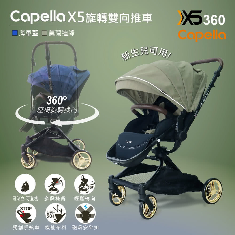 獨創手煞車 機能布料 磁吸安全扣