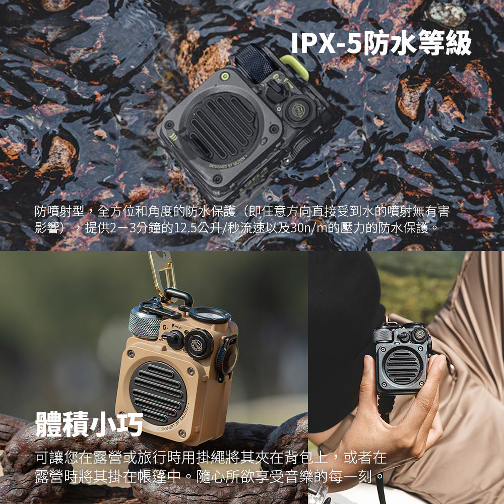 影響,提供23分鐘的12.5公升秒流速以及30nm的壓力的防水保護。