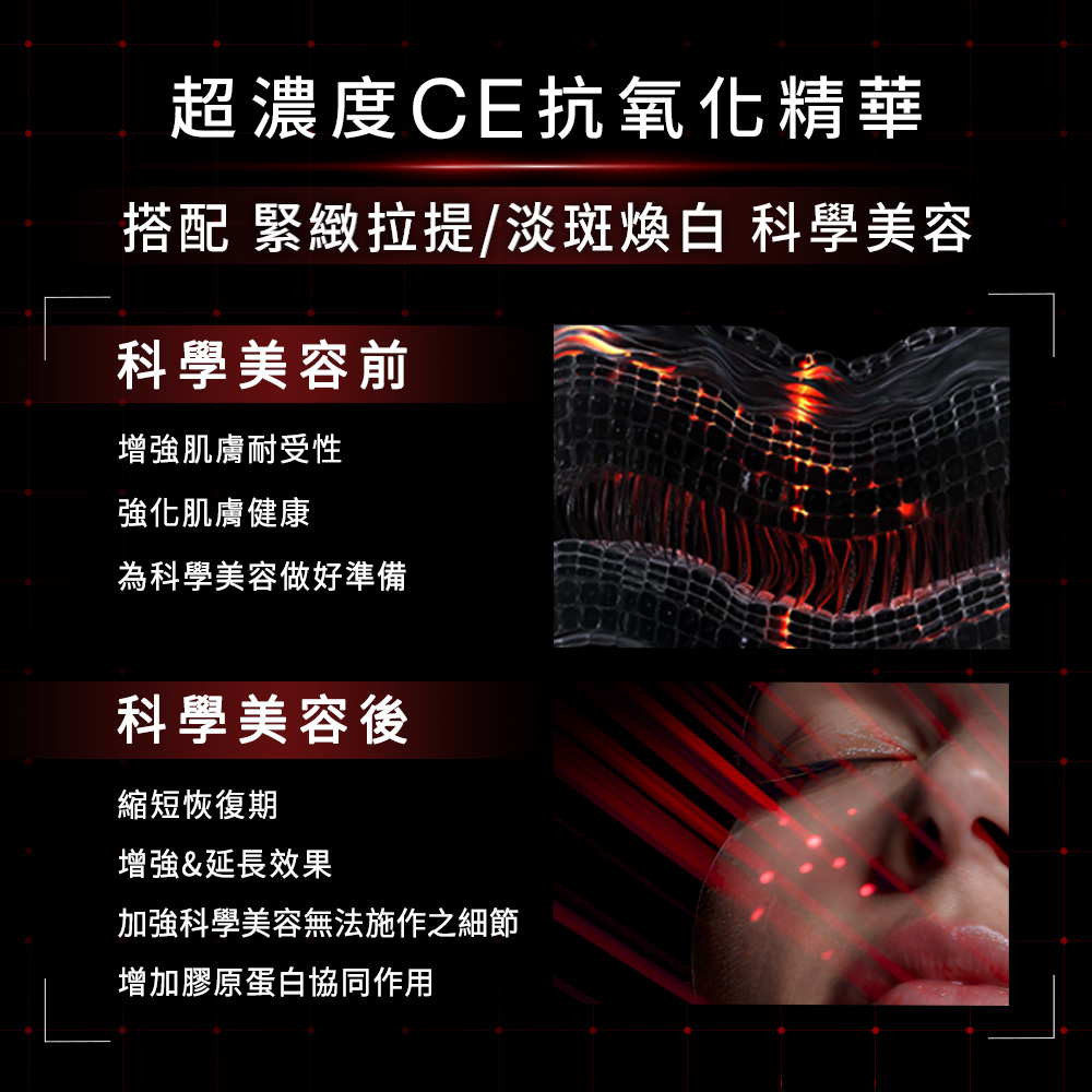 搭配 緊緻拉提淡斑煥白科學美容