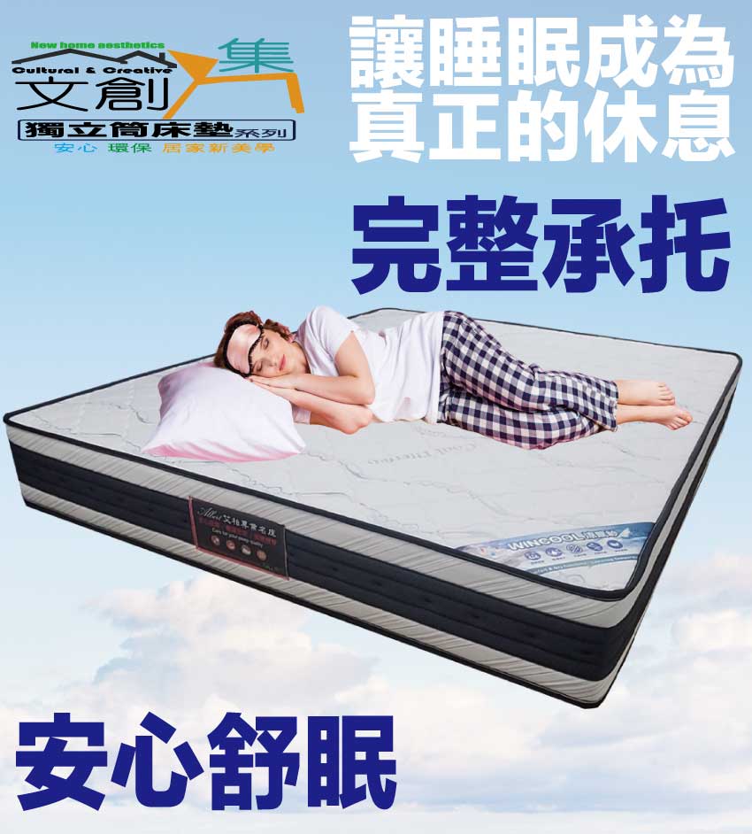 Albert 艾柏 艾柏雙面3.5尺單人竹炭纖維&涼感紗獨立