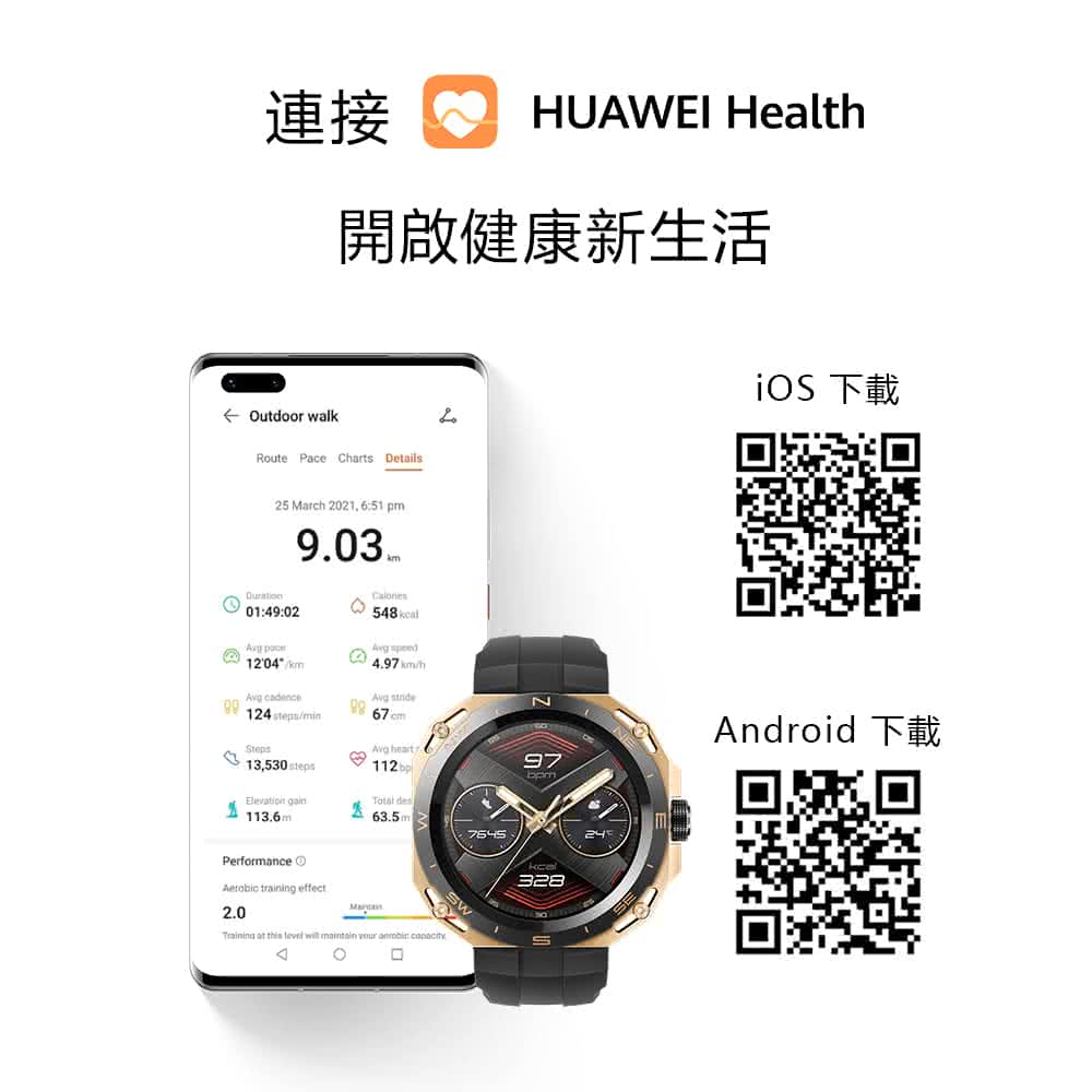 連接18 HUAWEI Health 開啟健康新生活 iOS 下載 Android下載 