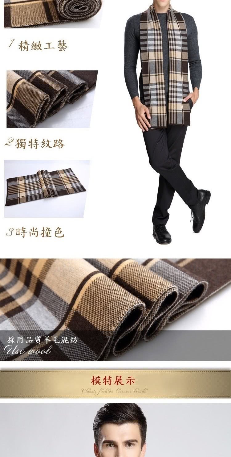 精緻工藝 2獨特紋路 3時尚撞色 採用品質羊毛混紡 模特展示 