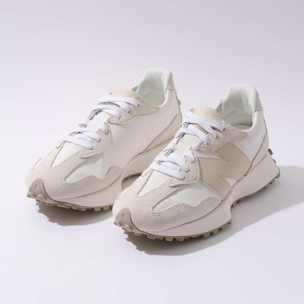 NEW BALANCE NB 327 女鞋 海鹽杏色 麂皮 