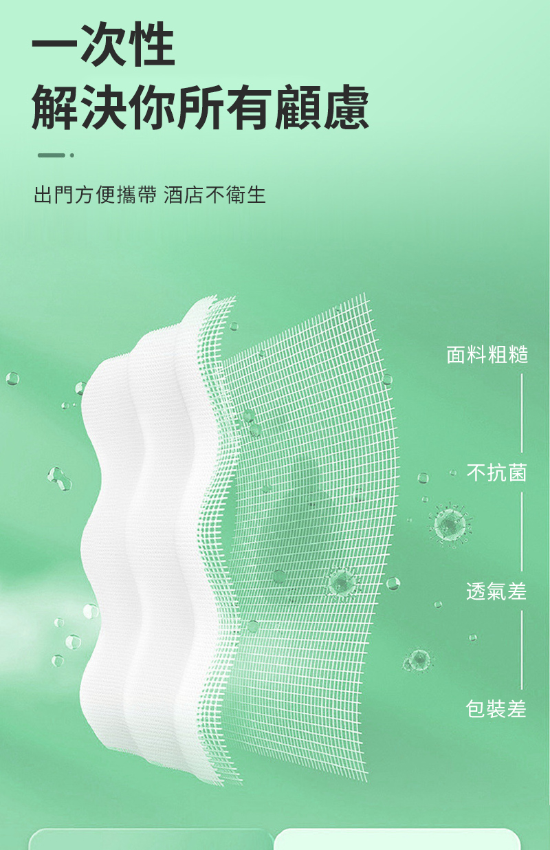 出門方便攜帶 酒店不衛生