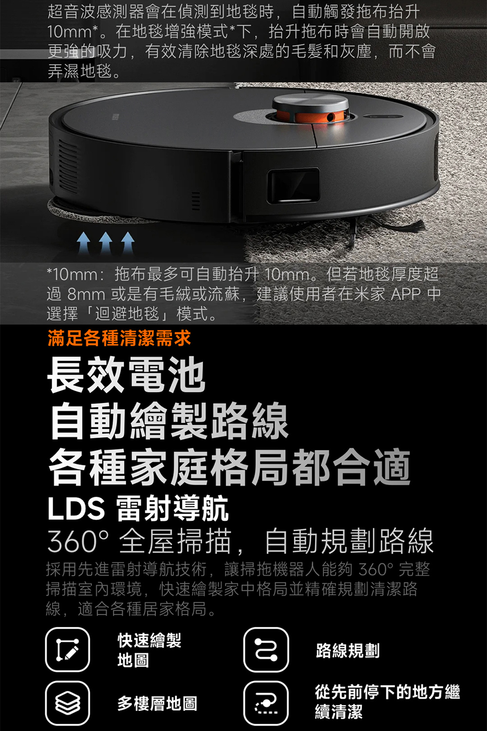過 8mm 或是有毛絨或流蘇,建議使用者在米家 APP 中