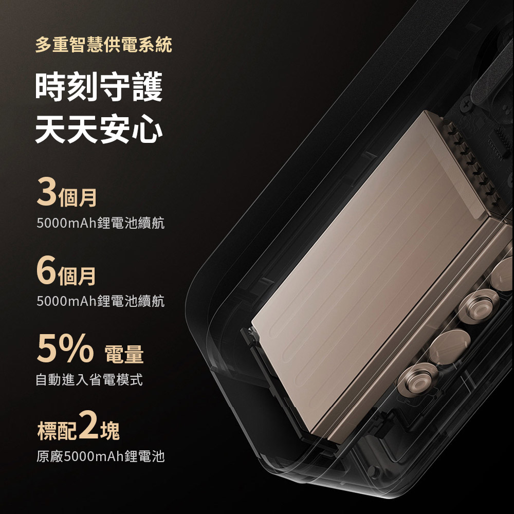 5000mAh鋰電池續航