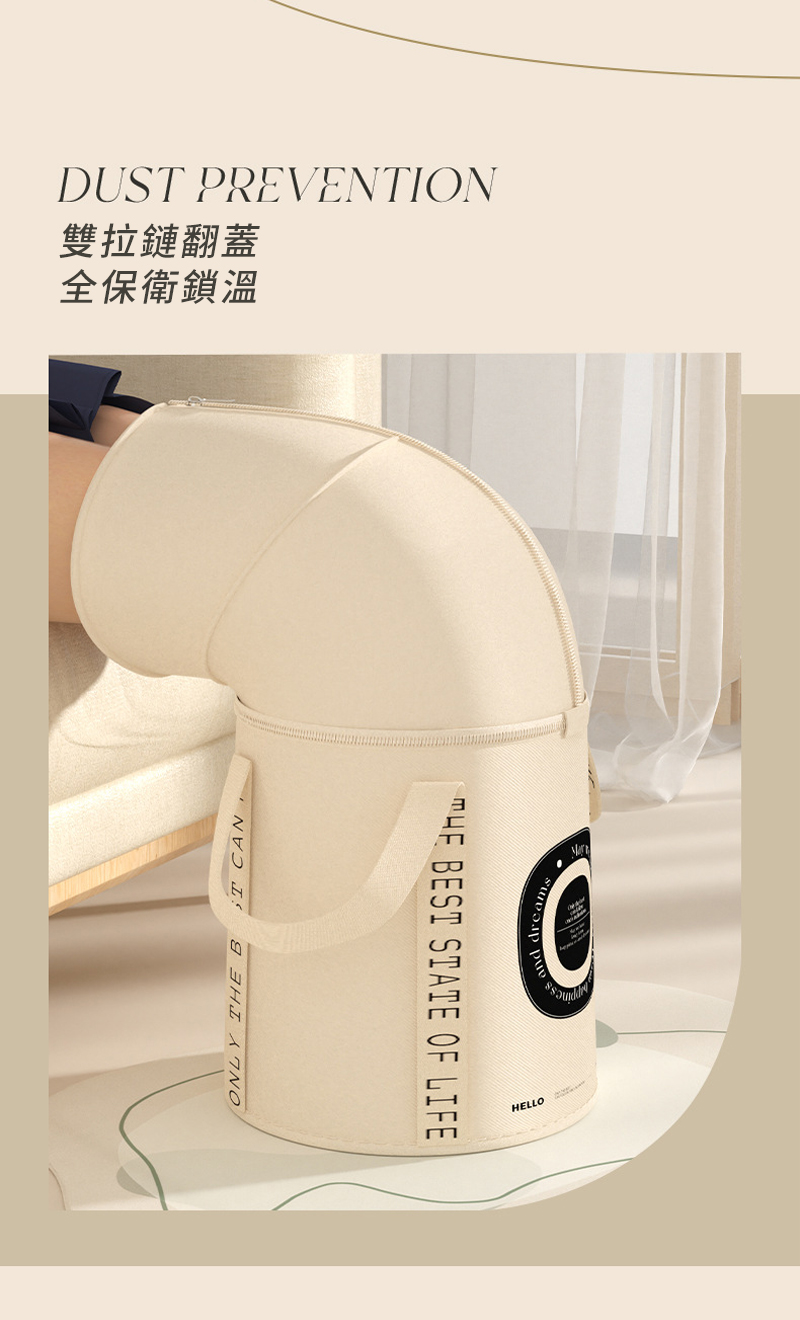 雙拉鏈翻蓋 全保衛鎖溫 