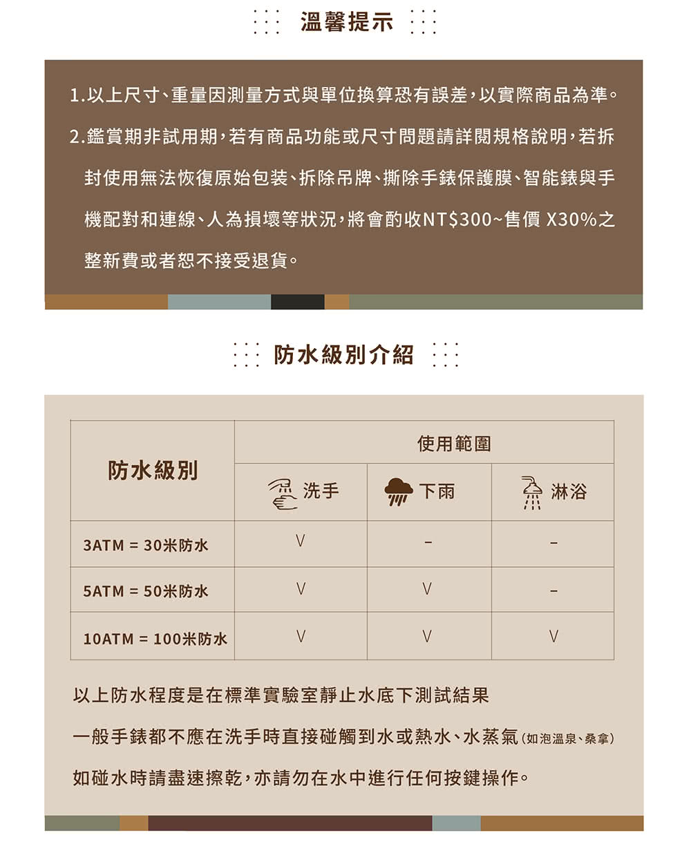 1.以上尺寸、重量因測量方式與單位換算恐有誤差,以實際商品為準。