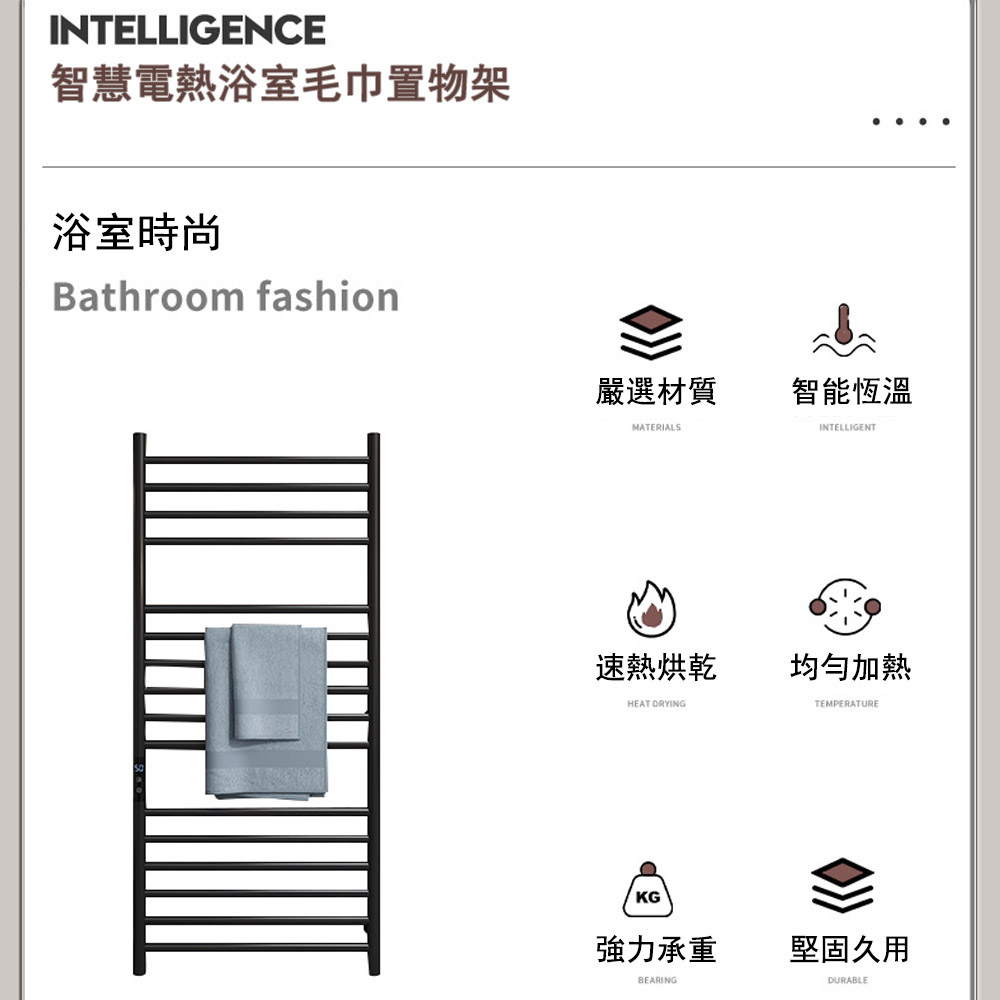 菲仕德 110V電熱毛巾架 發熱毛巾架 置物架(AH1601