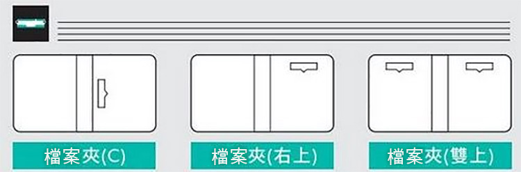 檔案夾C 檔案夾右上 檔案夾雙上 