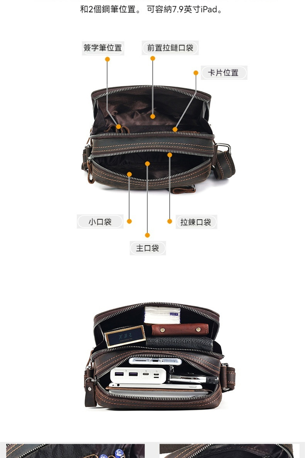 和2個鋼筆位置。 可容納7.9英寸iPad。