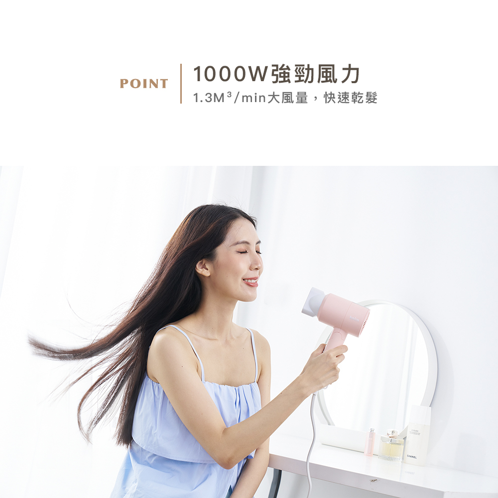 1000Wå¼·åé¢¨å 1.3M3minå¤§é¢¨é,å¿«éä¹¾é«® 