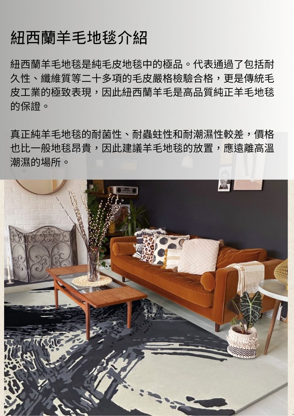 Fuwaly 米達地毯-170x240cm(紐西蘭羊毛 羊毛