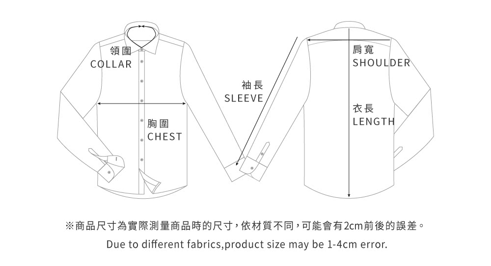 商品尺寸為實際測量商品時的尺寸,依材質不同,可能會有2cm前後的誤差。