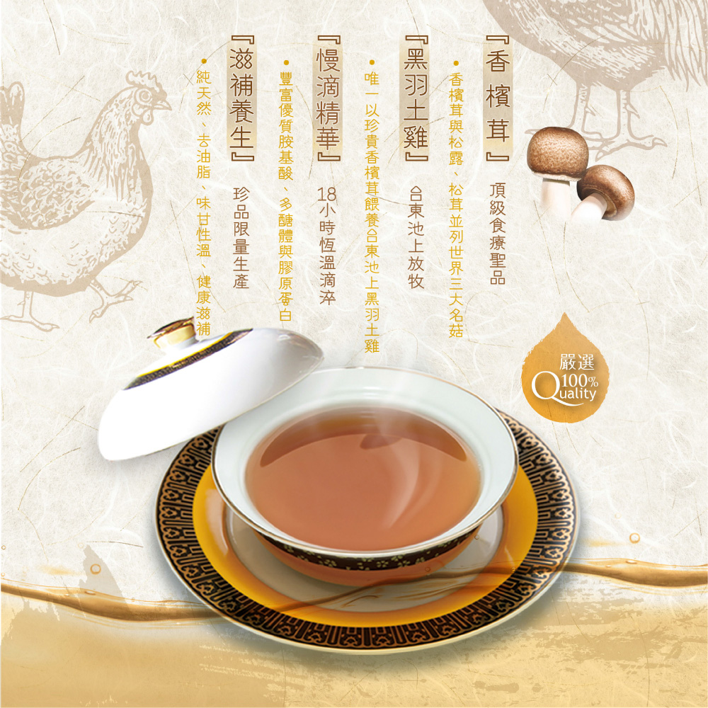 樂活 香檳茸滴雞精55ml 12入禮盒 新登場(尊榮御品/總