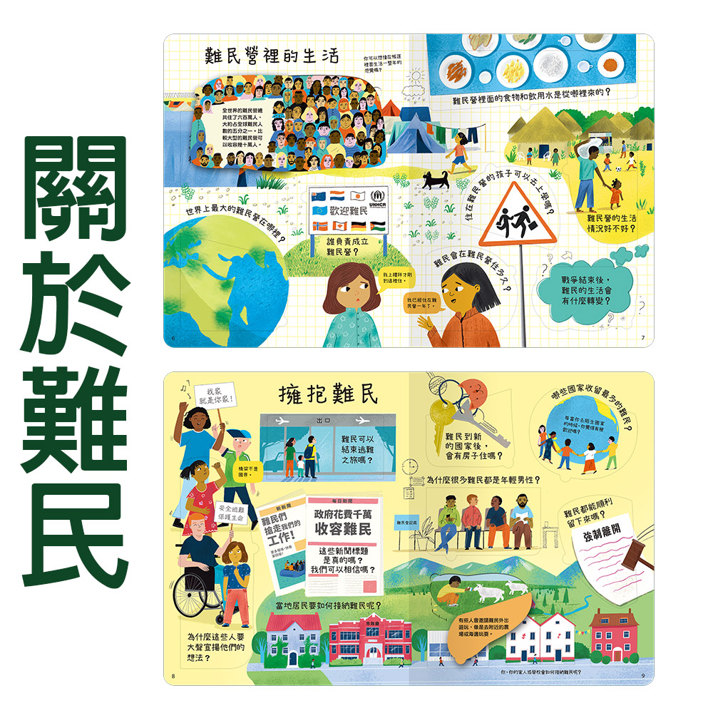 【禾流文創】想問什麼翻翻書系列(關於工作/難民/長大/音樂/