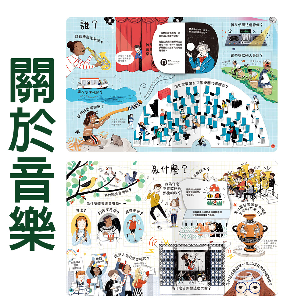 【禾流文創】想問什麼翻翻書系列(關於工作/難民/長大/音樂/