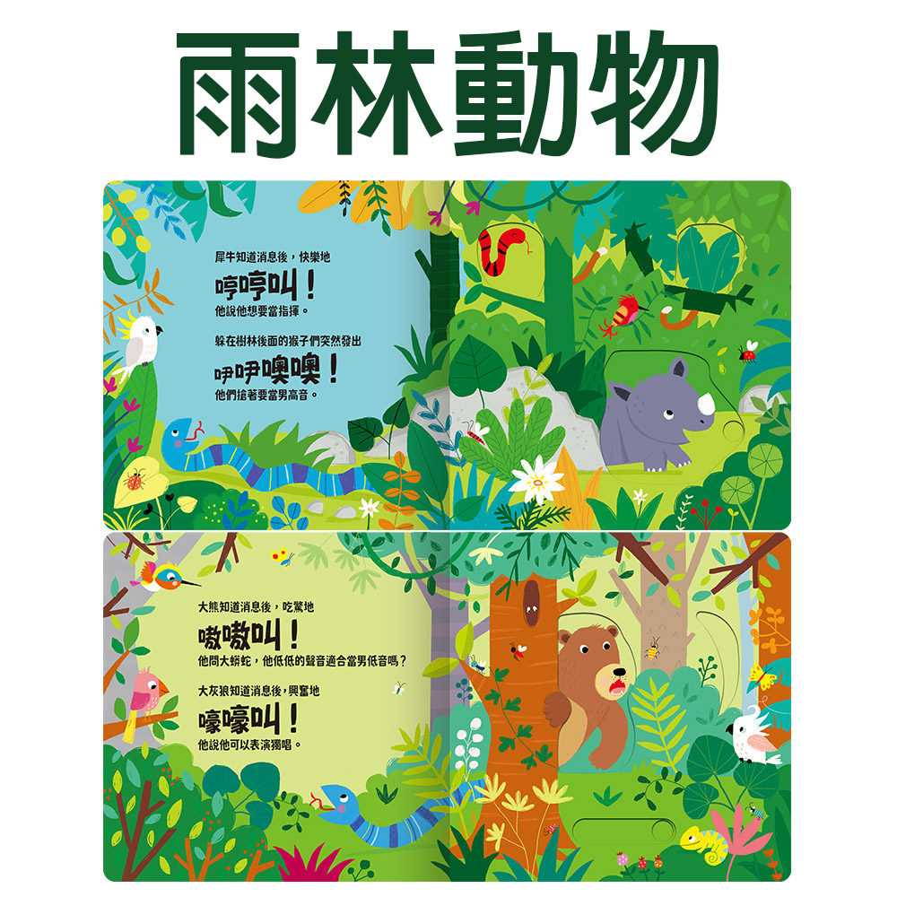 【禾流文創】Slide 好聲音！聽見囉(交通工具/雨林動物/