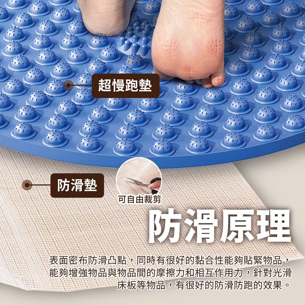 表面密布防滑凸點,同時有很好的黏合性能夠貼緊物品,
