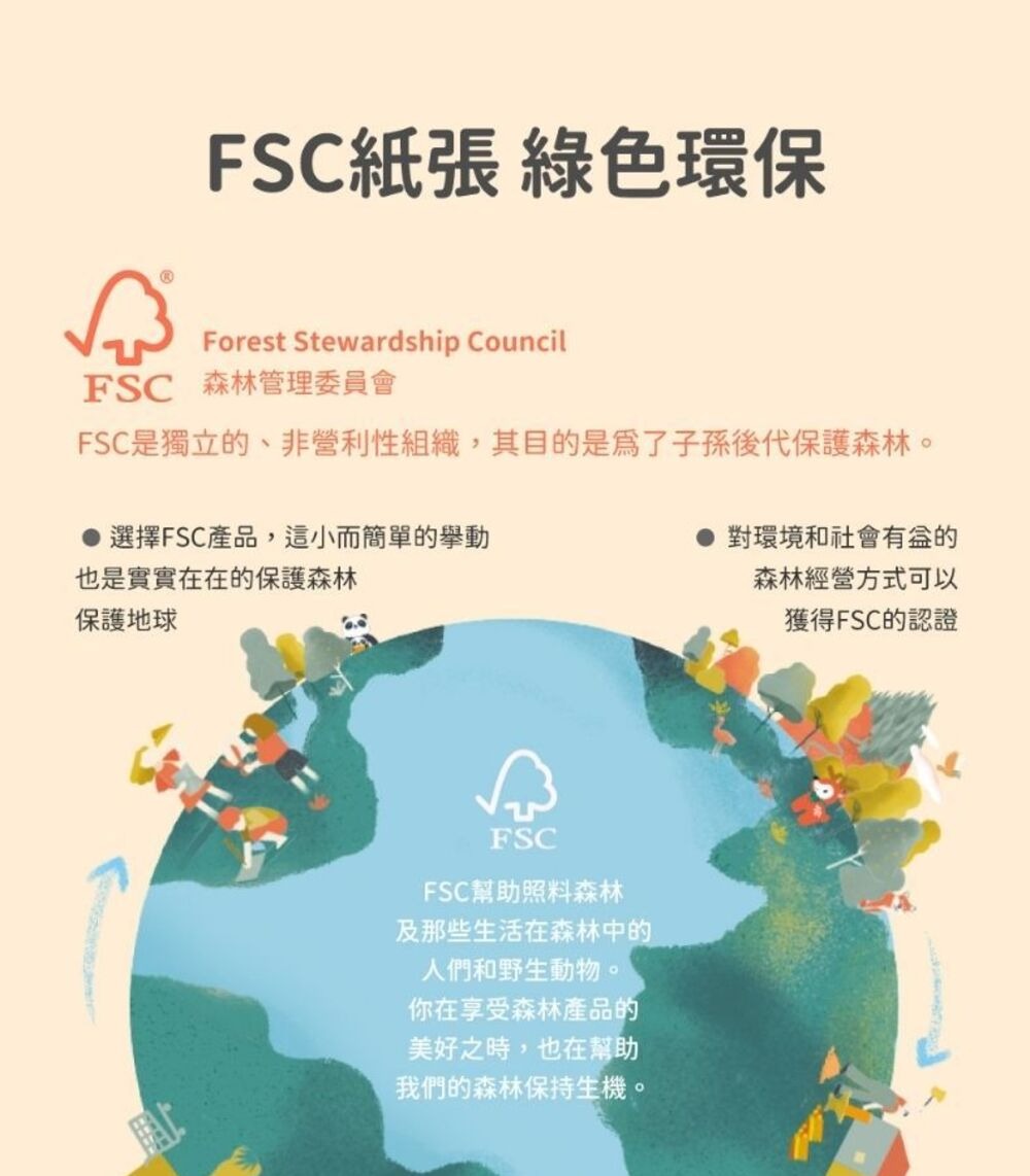 FSC是獨立的、非營利性組織,其目的是為了子孫後代保護森林。