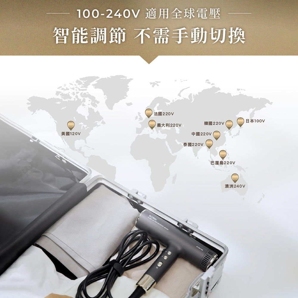 100240V 適用全球電壓