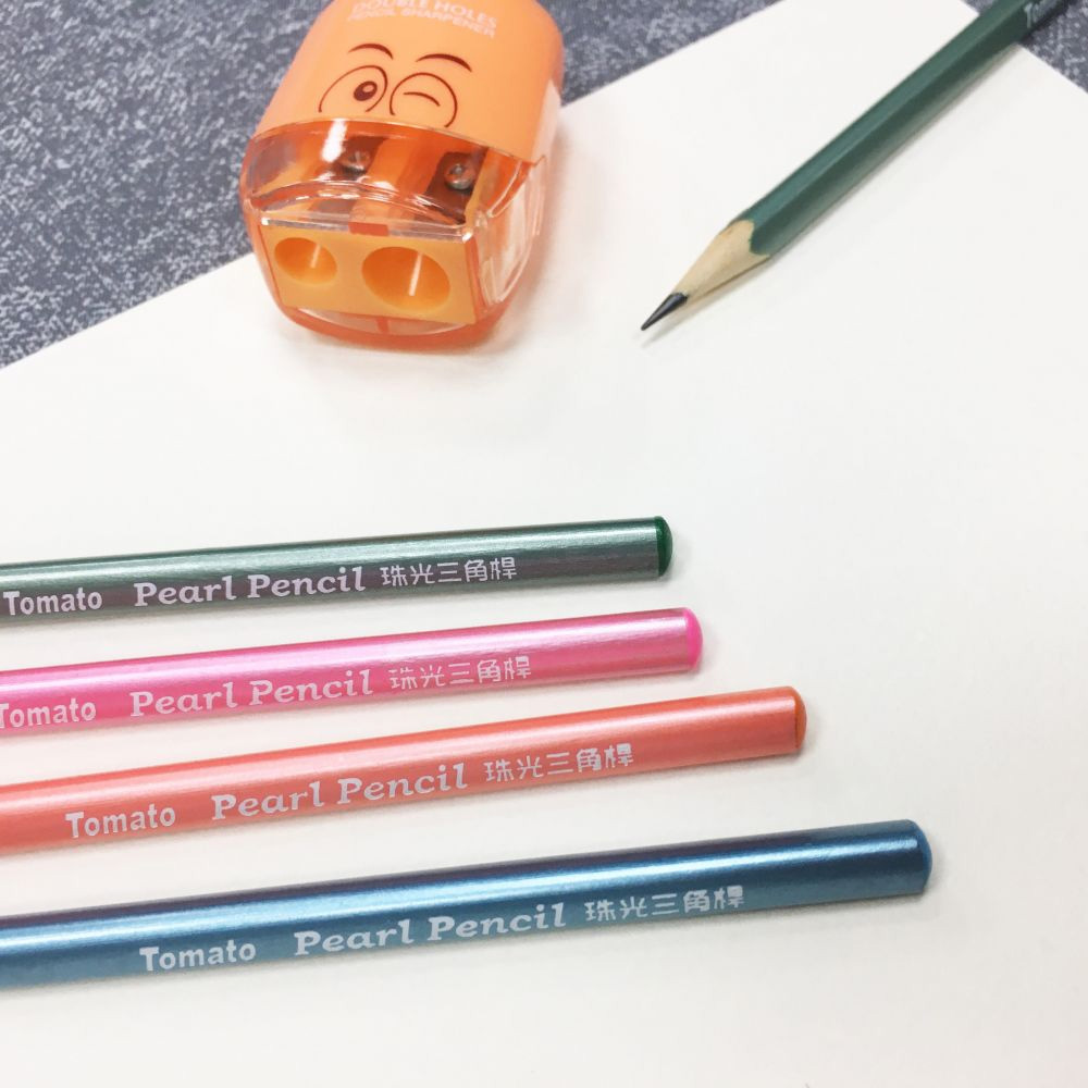 Tomato Pearl Pencil 珠光三角桿 Tomato Pearl Pencil 珠光三角桿 Tomato Pearl Pencil 珠光三角標 