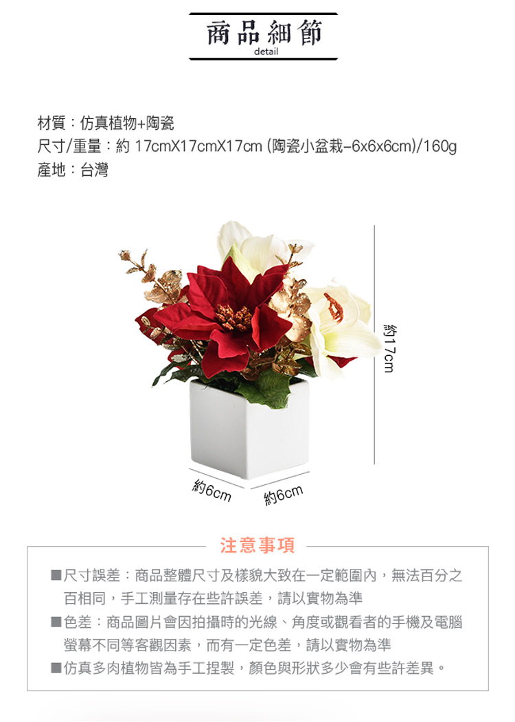 尺寸重量約17cmX17cmX17cm 陶瓷小盆栽6x6x6cm160g