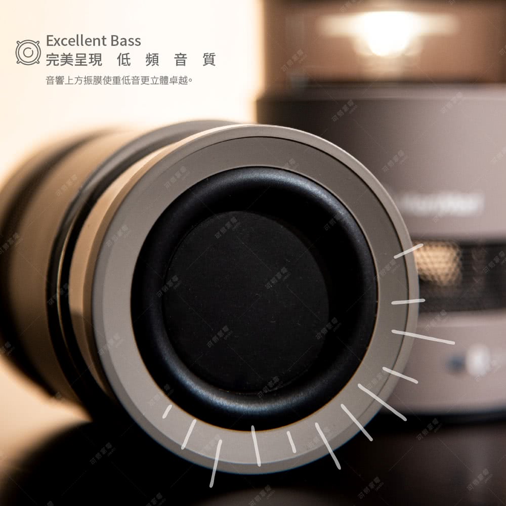 完美呈現低頻音質 音響上方振膜使重低音更立體卓越。 